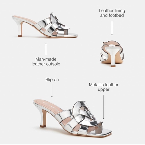 Coach Womens Tillie Sandal Smooth Leather - Picture 4 of 4